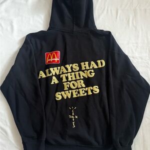 Black Hoodie with Yellow Text